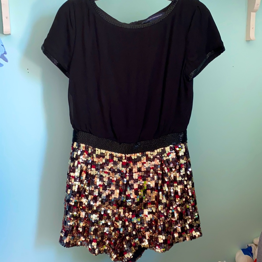 French connection sequin romper